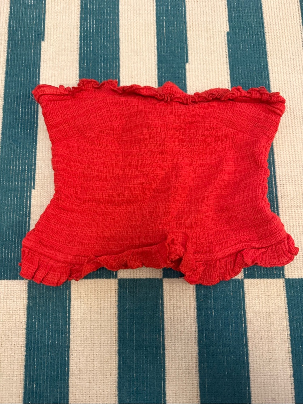 Urban Outfitters Red Smocked Ruffle Kids Shorts